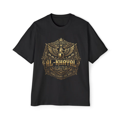 Al-Khayal Vintage Eagle Crest T-Shirt | Arabic Emblem Tee