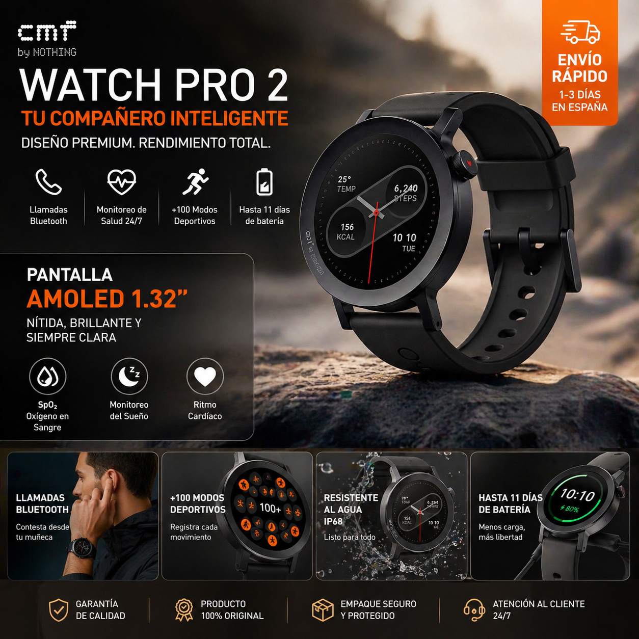 ⌚ CMF Watch Pro 2 – Tu estilo, tu salud, tu control