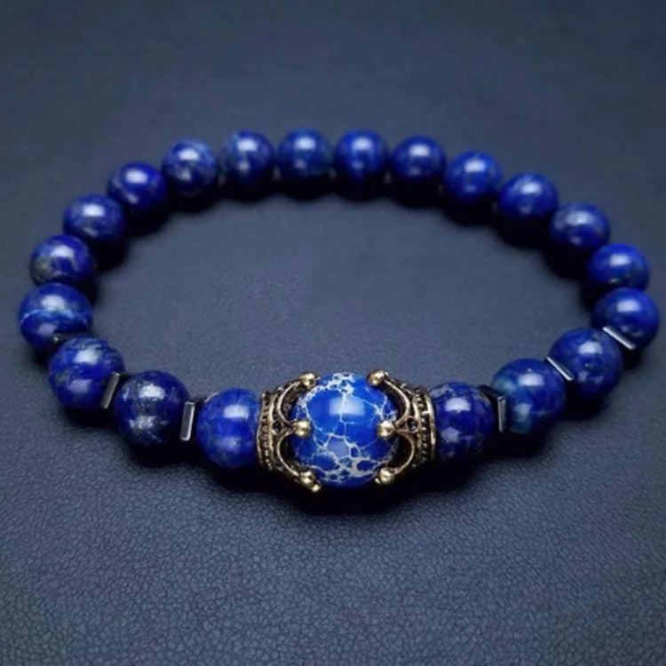 Pulsera de cuentas ojo de tigre para hombre – Ajustable, elegante y con energía natural