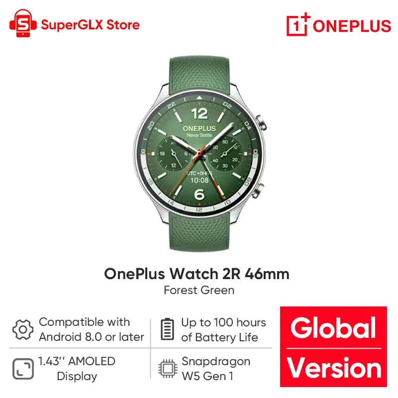 ⌚ OnePlus Watch 2R – Elegancia inteligente en tu muñeca.🔥 Última unidad en oferta – ¡No la pierdas!