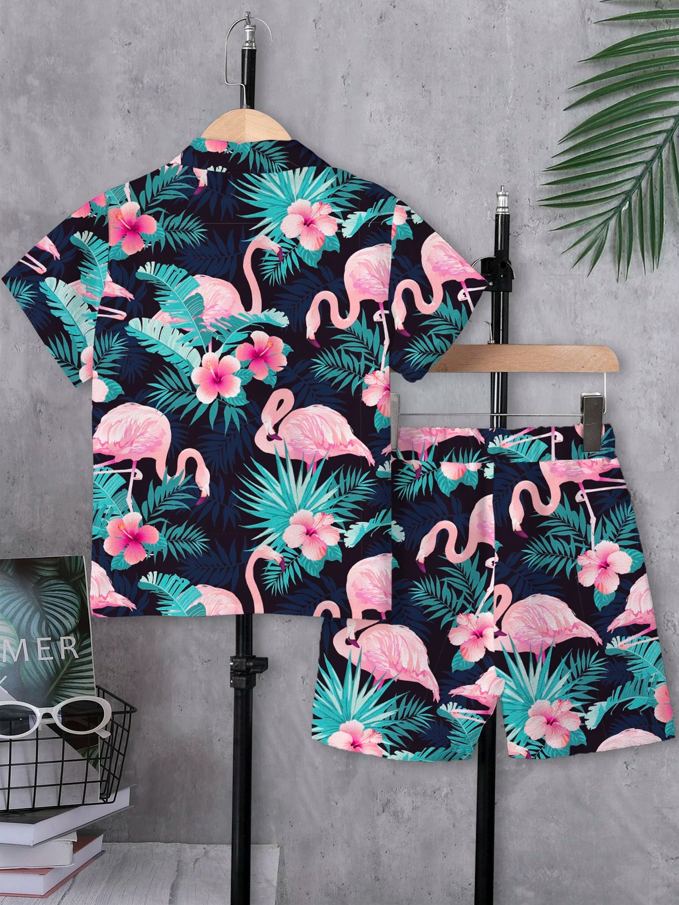 🌴 Conjunto Verano Niño – Estilo Tropical Premium (Camisa + Short)