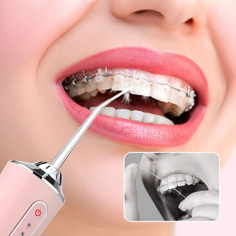 🦷 Draagbare Monddouche – Grondige reiniging en een perfecte glimlach