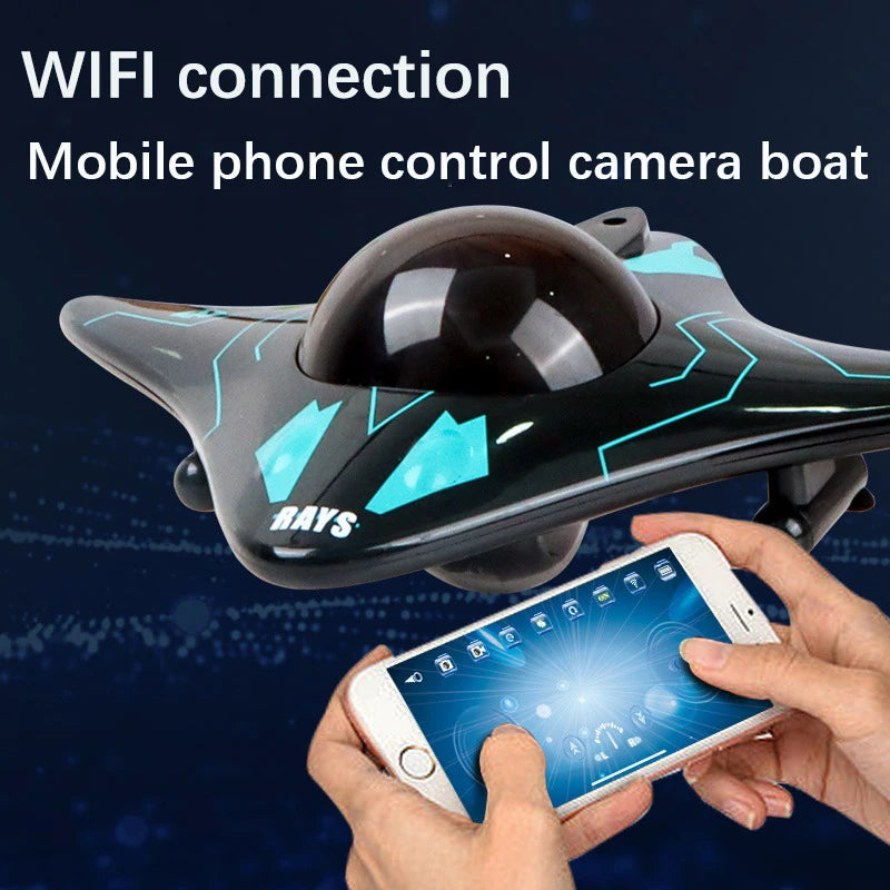 🚤 Mini Barco WIFI RC con Cámara – Control Total desde tu Móvil